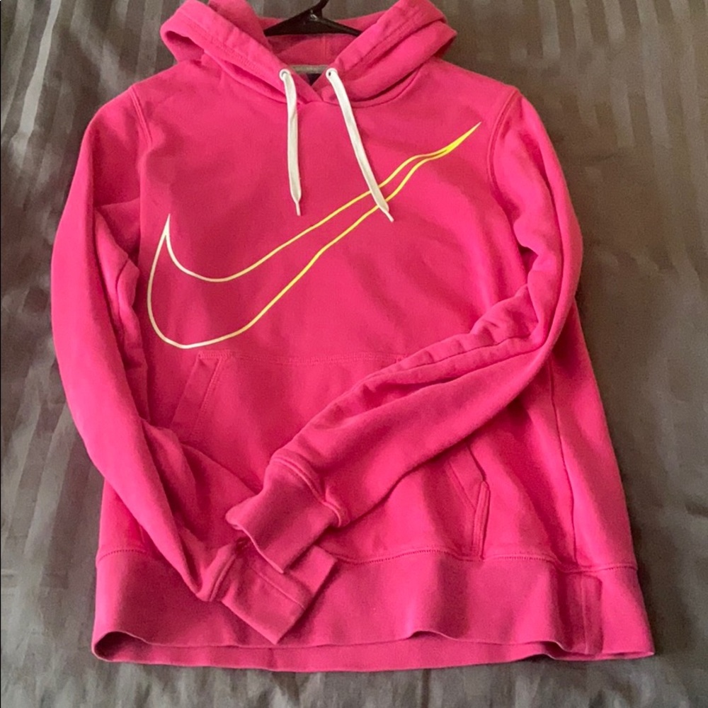 Pink Nike hoodie